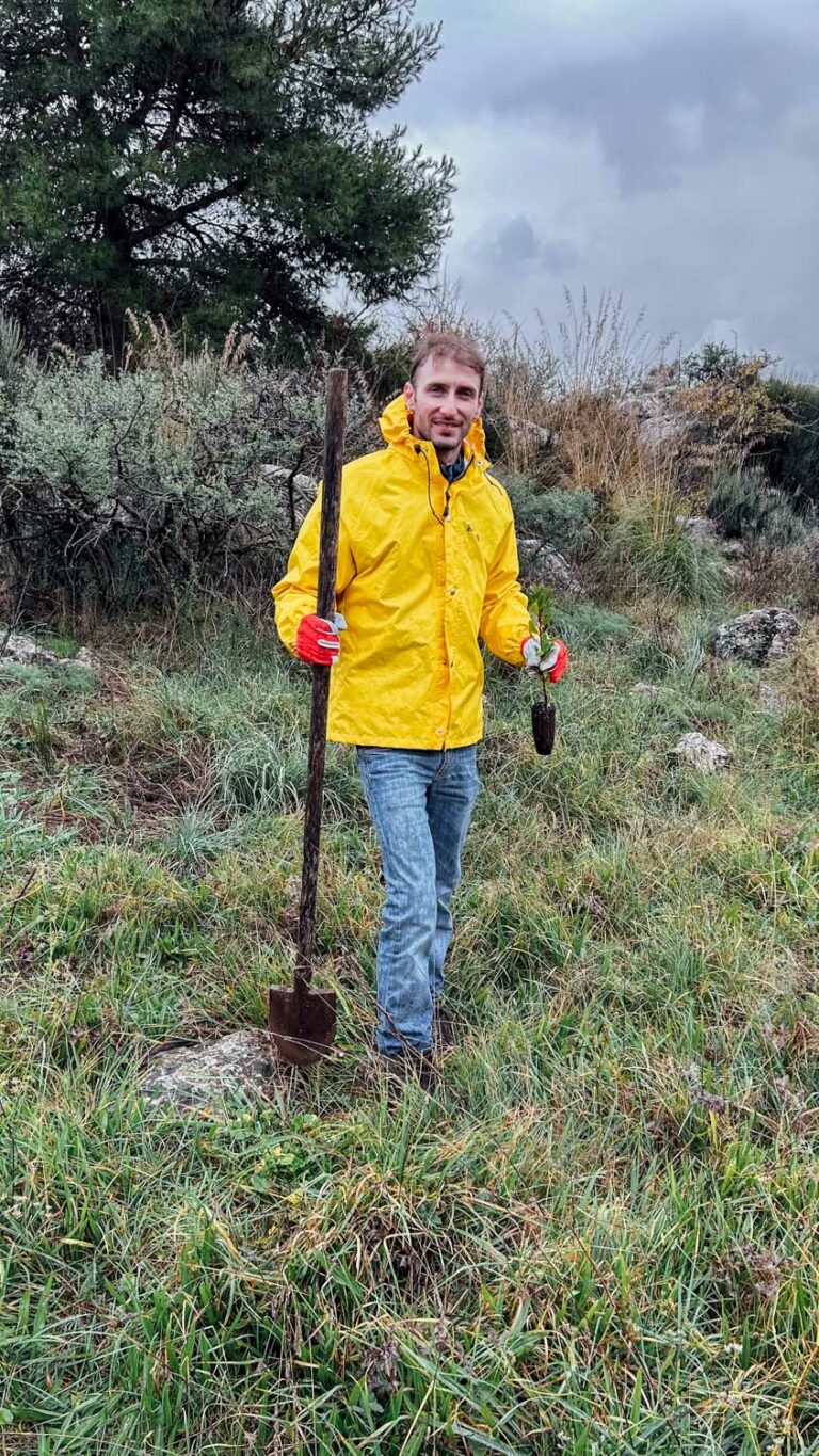 Evento WOWnature di impianto alberi a Bosco Sette Cieli, novembre 2024