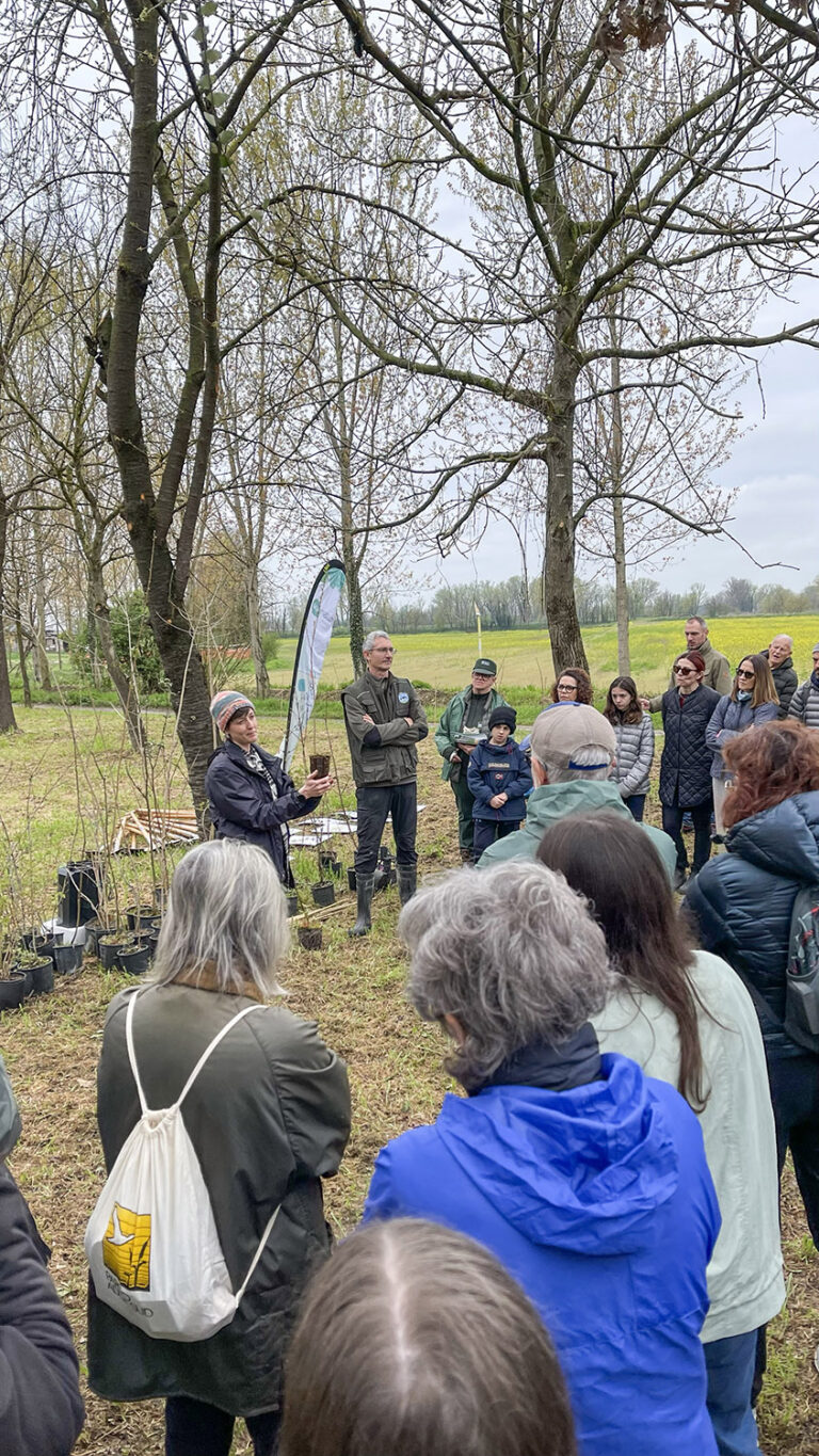 WOWnature tree-planting event at Parco del Serio, March 2025