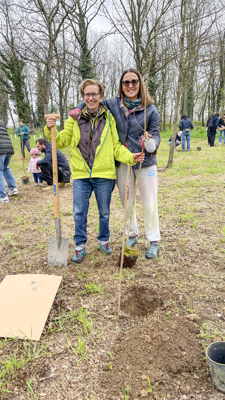 WOWnature tree-planting event at Parco del Serio, March 2025