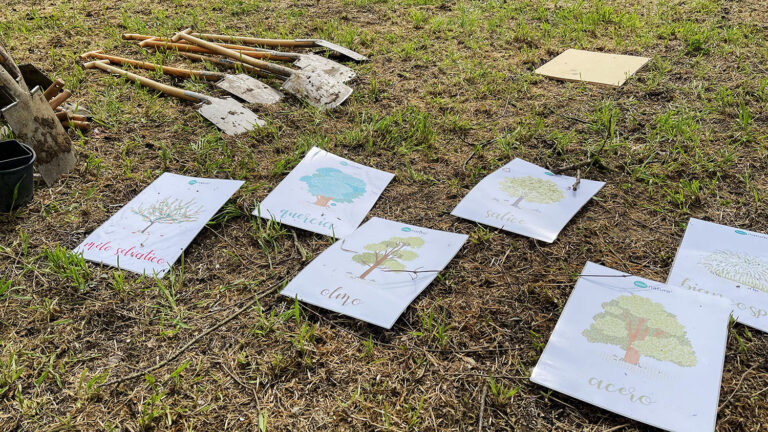 WOWnature tree-planting event at Parco del Serio, March 2025