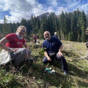 Tree planting event at Alta Badia, September 2025