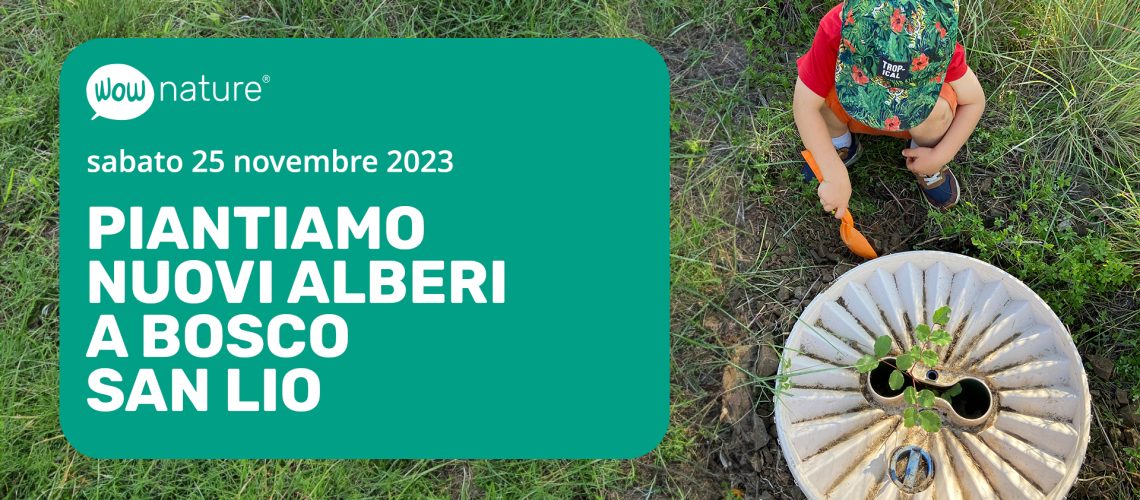 Pianta un albero a Bosco San Lio con WOWnature_25novembre